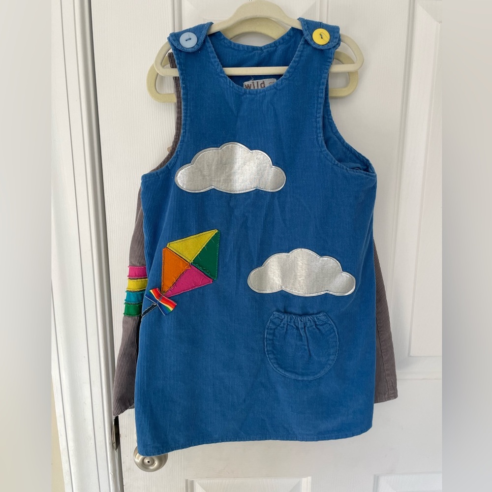 Set of two (2) girls corduroy dresses size 4-5y boden knock-offs
